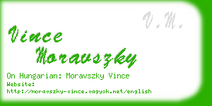 vince moravszky business card